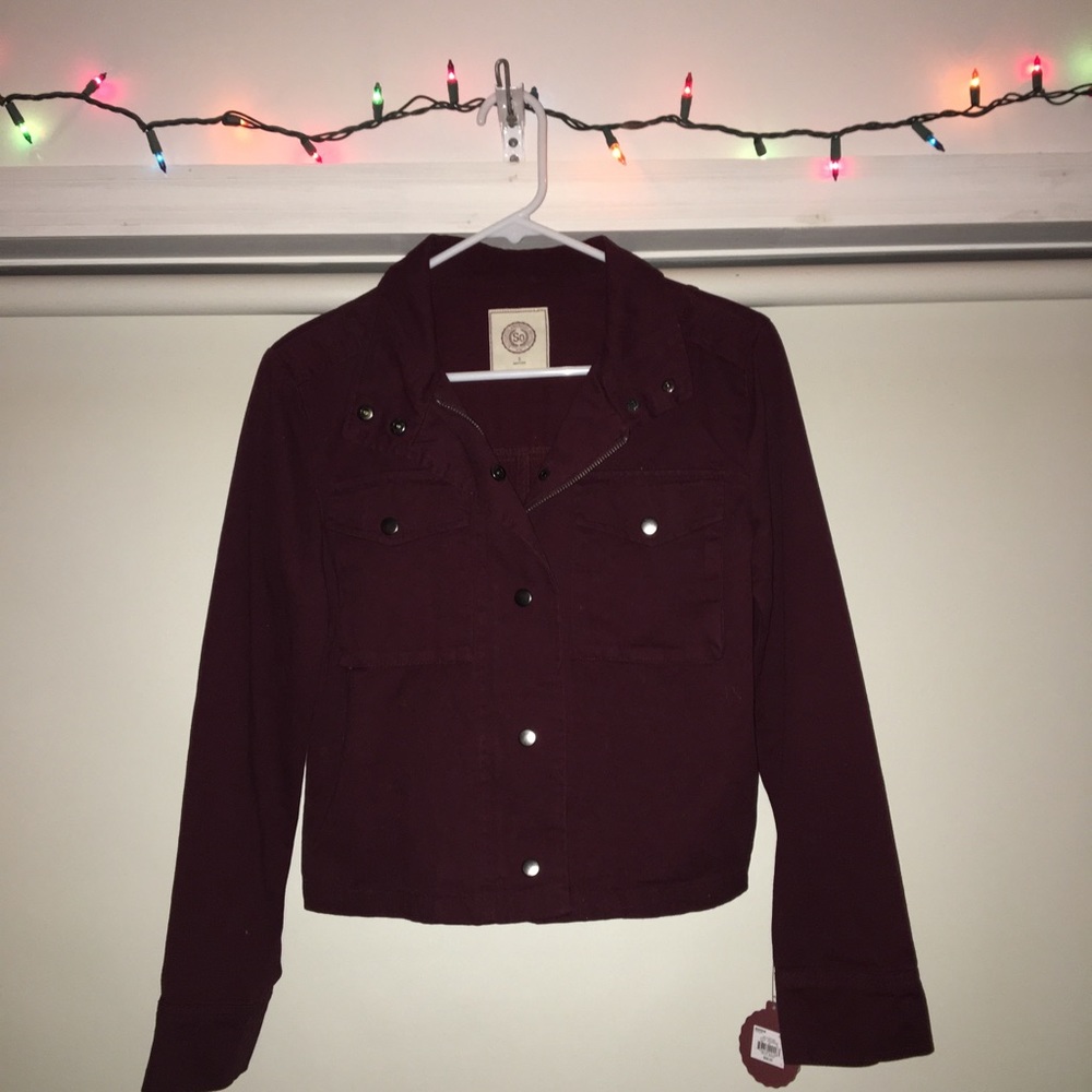 NWT - SO Maroon Jacket